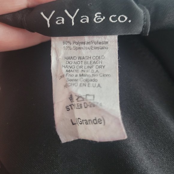 YaYa & co. Cold Shoulder Strapless Cocktail Dress Size Large - Picture 7 of 9